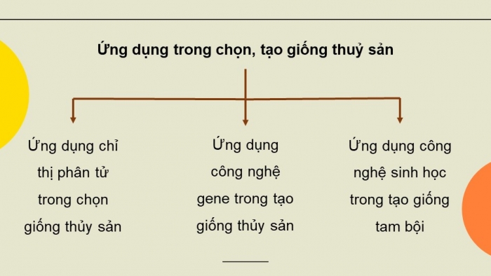 Giáo án điện tử chuyên đề Công nghệ 12 Lâm nghiệp Thuỷ sản Kết nối Bài 6: Một số ứng dụng công nghệ sinh học trong chọn, tạo giống thuỷ sản