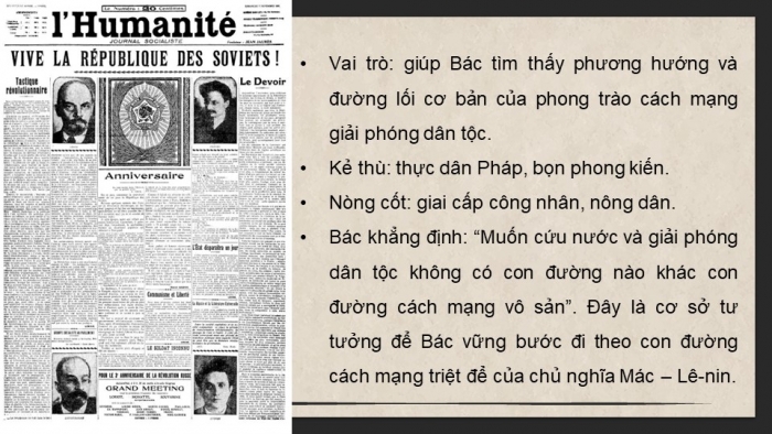 Giáo án điện tử Lịch sử 9 kết nối Bài 6: Hoạt động của Nguyễn Ái Quốc và sự thành lập Đảng Cộng sản Việt Nam