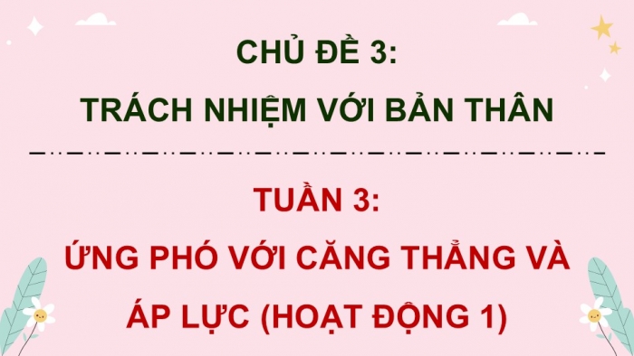 Giáo án điện tử Hoạt động trải nghiệm 9 kết nối Chủ đề 3 Tuần 3