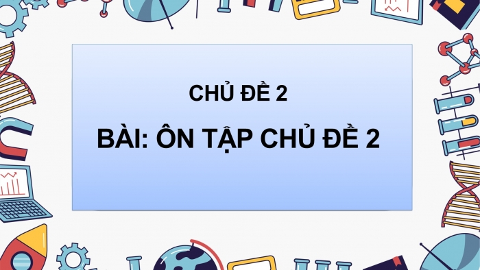 Giáo án điện tử KHTN 9 chân trời - Phân môn Vật lí Bài Ôn tập chủ đề 2