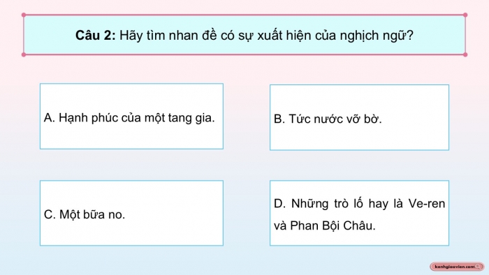 Giáo án điện tử Ngữ văn 12 chân trời Bài 5: Thực hành tiếng Việt