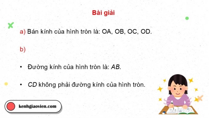 Giáo án PPT dạy thêm Toán 5 Chân trời bài 47: Đường tròn, hình tròn