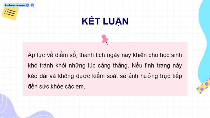 Giáo án điện tử Hoạt động trải nghiệm 9 cánh diều Chủ đề 3 - Hoạt động giáo dục 1: Ứng phó với căng thẳng