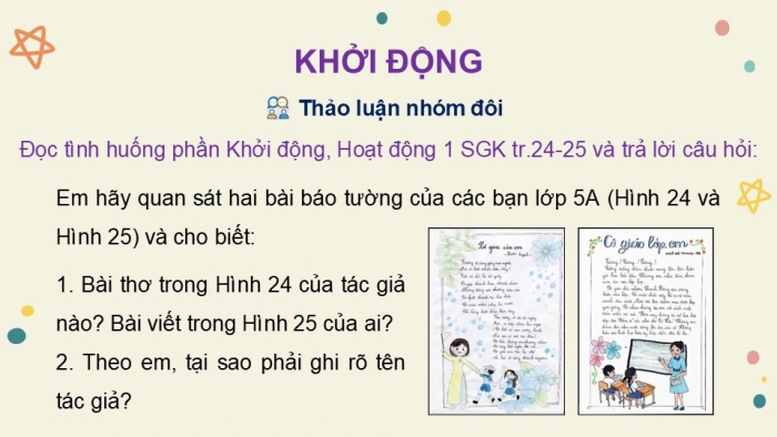 Giáo án điện tử Tin học 5 kết nối Bài 5: Bản quyền nội dung thông tin