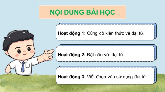 Giáo án điện tử Tiếng Việt 5 chân trời Bài 4: Luyện tập về đại từ