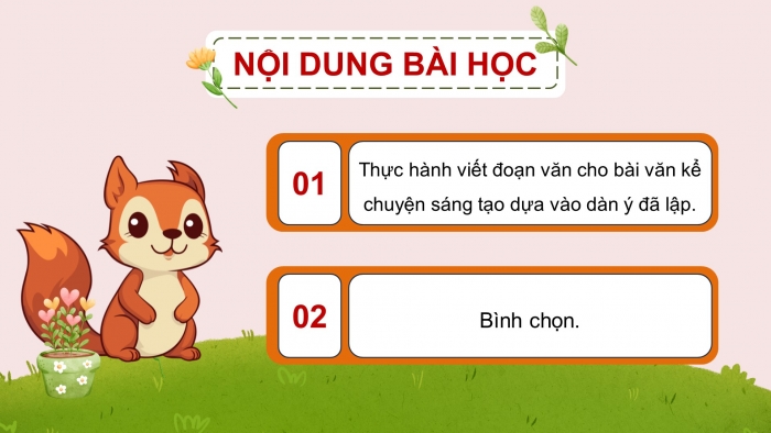 Giáo án điện tử Tiếng Việt 5 chân trời Bài 4: Viết đoạn văn cho bài văn kể chuyện sáng tạo