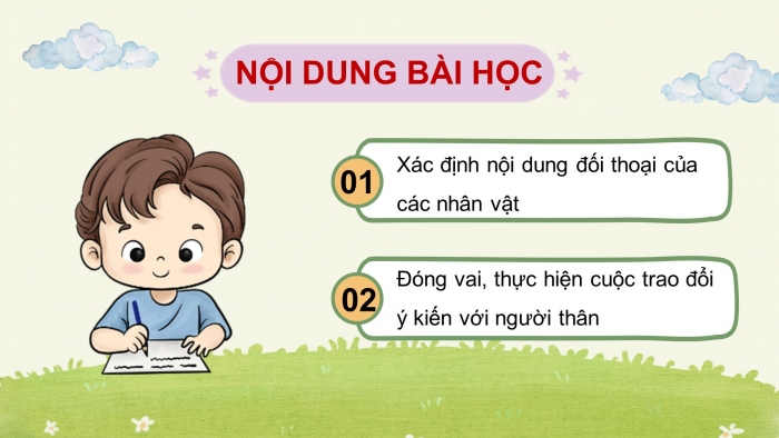 Giáo án điện tử Tiếng Việt 5 chân trời Bài 2: Trao đổi ý kiến với người thân Chung tay vì cộng đồng