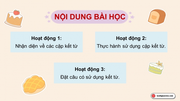 Giáo án điện tử Tiếng Việt 5 chân trời Bài 3: Luyện tập về kết từ