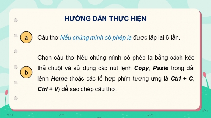 Giáo án điện tử Tin học 5 chân trời Bài 6: Chỉnh sửa văn bản