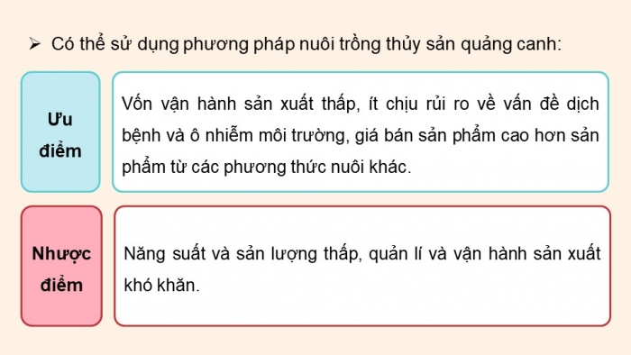 Giáo án điện tử Công nghệ 12 Lâm nghiệp - Thủy sản Kết nối Bài 9: Các nhóm thuỷ sản và một số phương thức nuôi phố biến