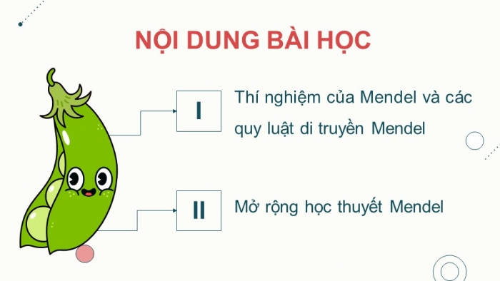 Giáo án điện tử Sinh học 12 cánh diều Bài 7: Di truyền học Mendel và mở rộng học thuyết Mendel