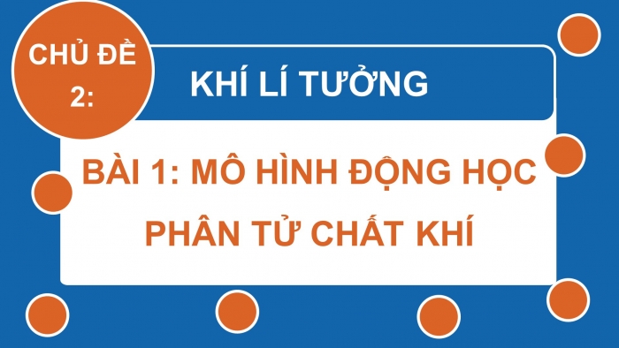 Giáo án điện tử Vật lí 12 cánh diều Bài 1: Mô hình động học phân tử chất khí