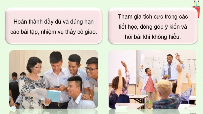 Giáo án điện tử Hoạt động trải nghiệm 12 chân trời bản 2 Chủ đề 3: Phát triển các mối quan hệ với thầy cô, bạn bè (P1)