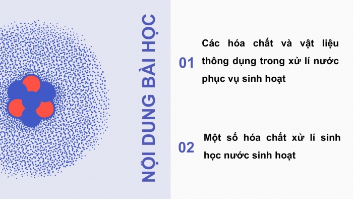 Giáo án điện tử chuyên đề Hoá học 12 kết nối Bài 6: Xử lí nước sinh hoạt