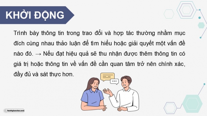 Giáo án điện tử Tin học 9 cánh diều Chủ đề E2 Bài 1: Sử dụng bài trình chiếu trong trao đổi thông tin