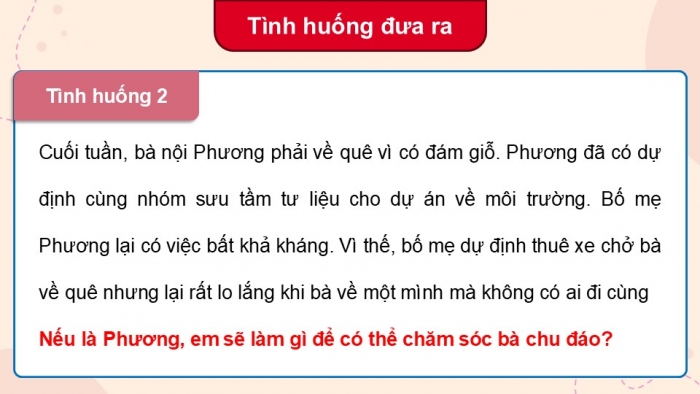 Giáo án điện tử Hoạt động trải nghiệm 12 cánh diều Chủ đề 4: Tổ chức cuộc sống gia đình (P1)