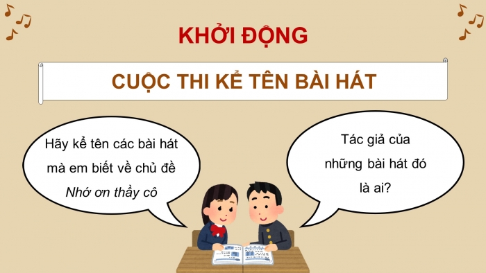 Giáo án điện tử Âm nhạc 5 chân trời Tiết 3: Ôn tập hát những bông hoa những bài ca. Lí thuyết âm nhạc trọng âm và phách