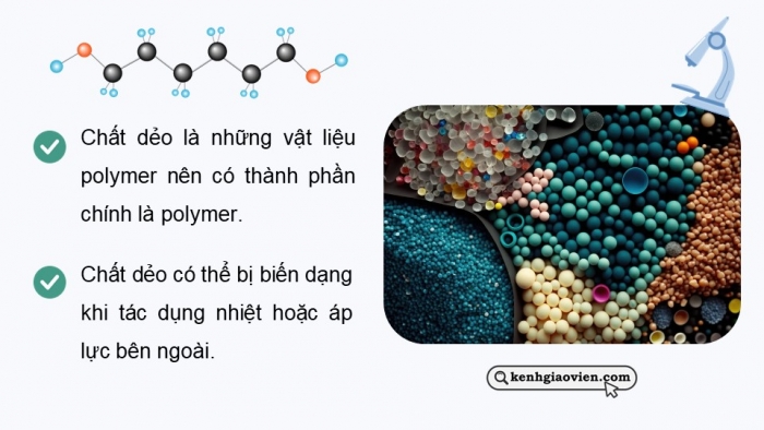 Giáo án điện tử Hoá học 12 chân trời Bài 10: Chất dẻo và vật liệu composite