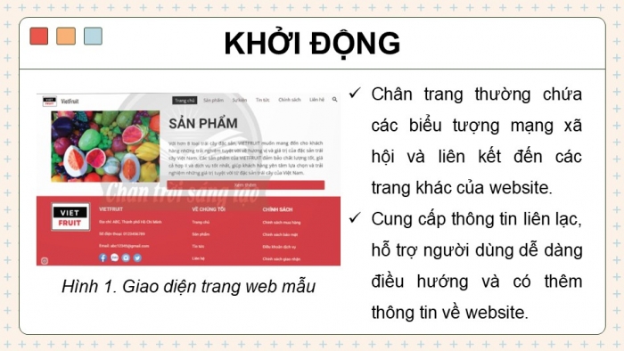 Giáo án điện tử Tin học ứng dụng 12 chân trời Bài E3: Tạo văn bản, chèn hình ảnh và tạo chân trang