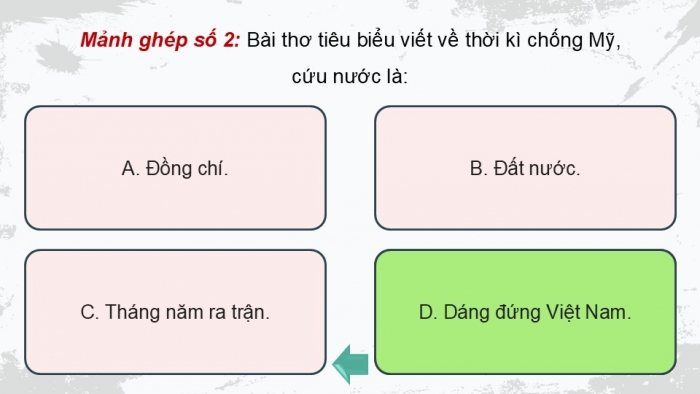 Giáo án điện tử Lịch sử 12 cánh diều Bài 8: Cuộc kháng chiến chống Mỹ, cứu nước (1954 - 1975)