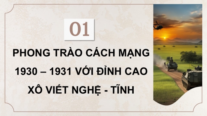 Giáo án điện tử Lịch sử 9 chân trời Bài 7: Phong trào cách mạng Việt Nam thời kì 1930 - 1939