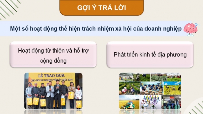 Giáo án điện tử Kinh tế pháp luật 12 kết nối Bài 6: Trách nhiệm xã hội của doanh nghiệp