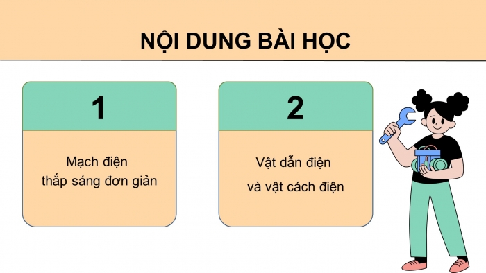 Giáo án điện tử Khoa học 5 kết nối Bài 9: Mạch điện đơn giản. Vật dẫn điện và vật cách điện