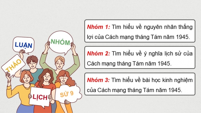 Giáo án điện tử Lịch sử 12 cánh diều Bài 6: Cách mạng tháng Tám năm 1945 (P2)