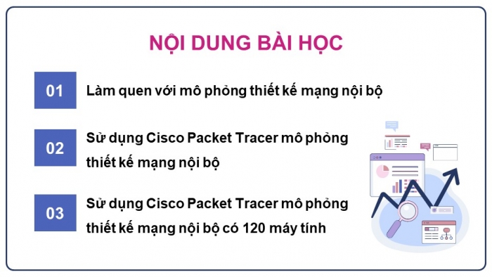 Giáo án điện tử Khoa học máy tính 12 chân trời Bài B7: Thực hành thiết kế mạng nội bộ