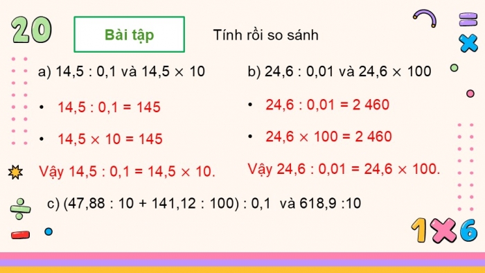 Giáo án PPT dạy thêm Toán 5 Chân trời bài 38: Em làm được những gì?