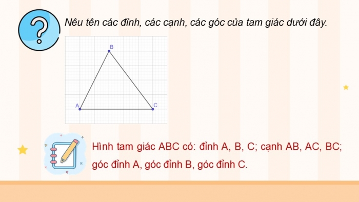 Giáo án PPT dạy thêm Toán 5 Chân trời bài 43: Hình tam giác