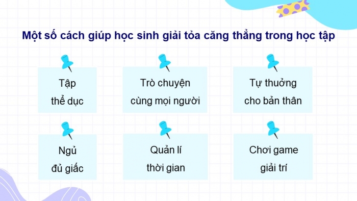 Giáo án điện tử Hoạt động trải nghiệm 9 cánh diều Chủ đề 3 - Hoạt động giáo dục 1: Ứng phó với căng thẳng