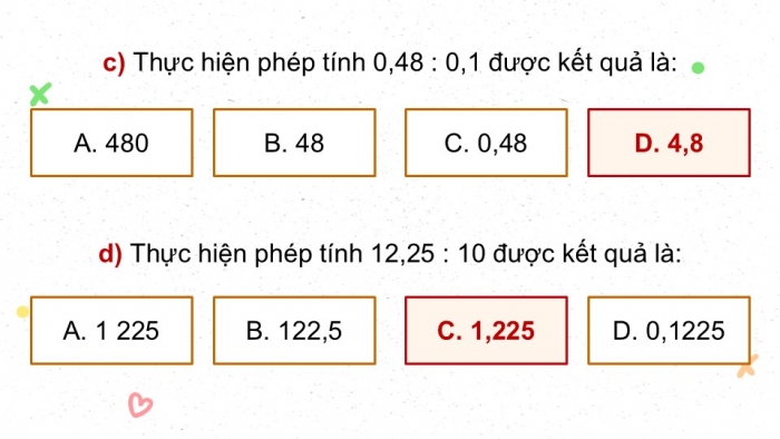 Giáo án điện tử Toán 5 kết nối Bài 31: Ôn tập các phép tính với số thập phân