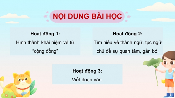 Giáo án điện tử Tiếng Việt 5 chân trời Bài 8: Mở rộng vốn từ Cộng đồng