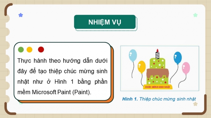 Giáo án điện tử Tin học 5 chân trời Bài 8A: Thực hành tạo thiệp chúc mừng