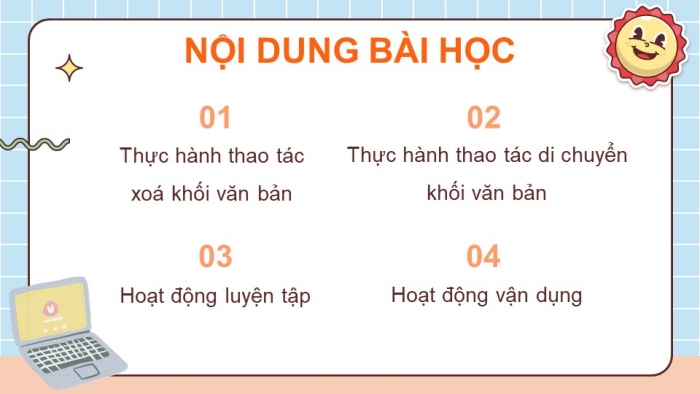 Giáo án điện tử Tin học 5 cánh diều Chủ đề E Bài 2: Thực hành xóa và di chuyển khối văn bản