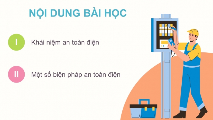 Giáo án điện tử Công nghệ 12 Điện - Điện tử Kết nối Bài 11: An toàn điện