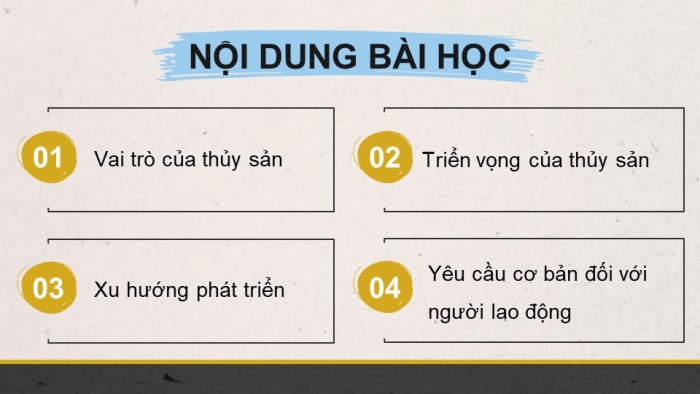 Giáo án điện tử Công nghệ 12 Lâm nghiệp Thủy sản Cánh diều Bài 9: Vai trò và triển vọng của thuỷ sản trong bối cảnh cuộc cách mạng công nghiệp 4.0