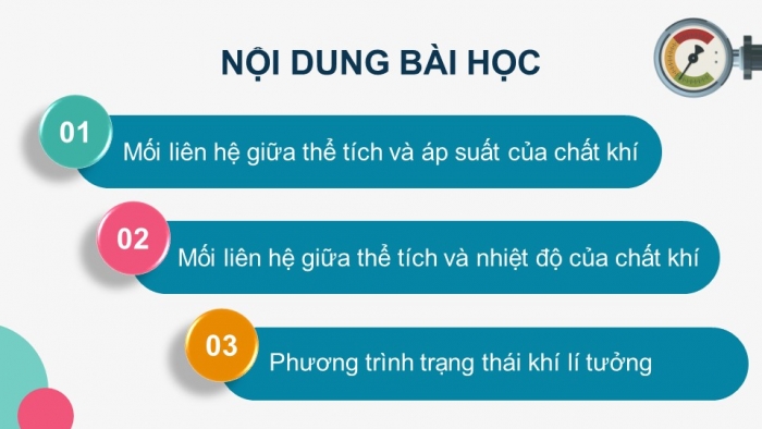 Giáo án điện tử Vật lí 12 cánh diều Bài 2: Phương trình trạng thái khí lí tưởng