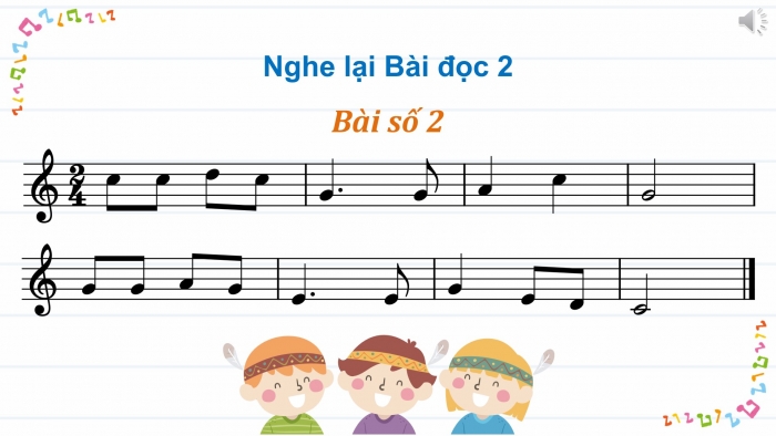 Giáo án điện tử Âm nhạc 5 kết nối Tiết 10: Ôn đọc nhạc Bài số 2, Hát Bay vào tương lai