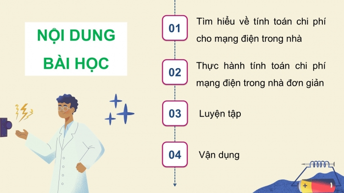 Giáo án điện tử Công nghệ 9 Lắp đặt mạng điện trong nhà Chân trời Chủ đề 5: Tính toán chi phí cho mạng điện trong nhà đơn giản