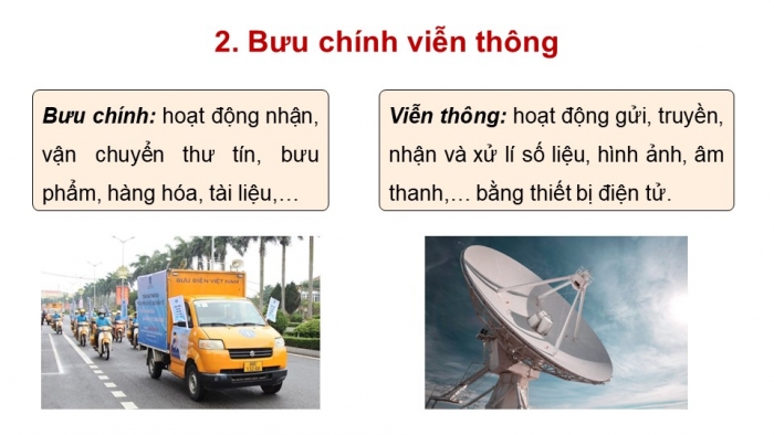 Giáo án điện tử Địa lí 9 kết nối Bài 9: Dịch vụ (P2)