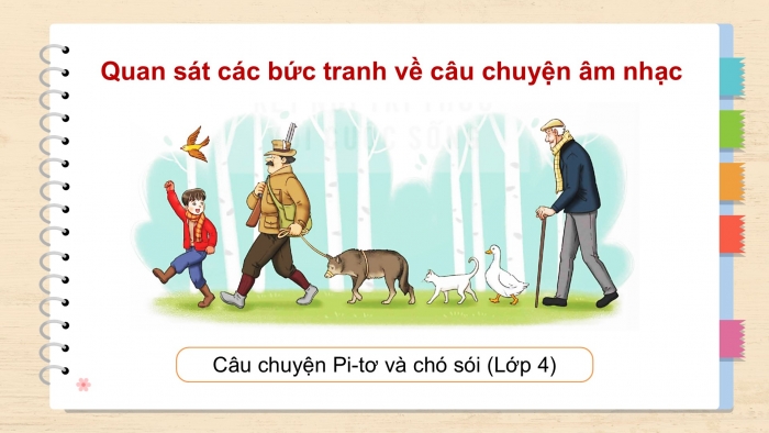 Giáo án điện tử Âm nhạc 5 kết nối Tiết 15: Thường thức âm nhạc Câu chuyện về bản xô-nát Ánh trăng, Ôn nhạc cụ