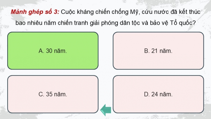 Giáo án điện tử Lịch sử 12 chân trời Bài 8: Cuộc kháng chiến chống Mỹ, cứu nước (1954 – 1975)