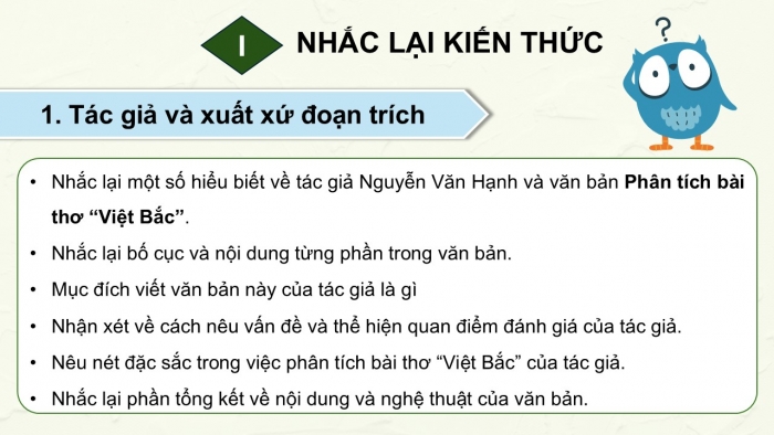 Giáo án PPT dạy thêm Ngữ văn 12 Cánh diều bài 5: Phân tích bài thơ 