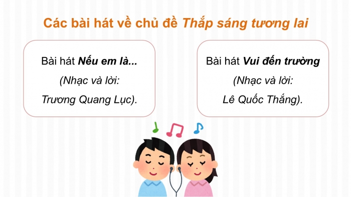 Giáo án điện tử Âm nhạc 5 chân trời Tiết 2: Ôn tập hát Những bông hoa những bài ca. Nghe nhạc Chim sơn ca