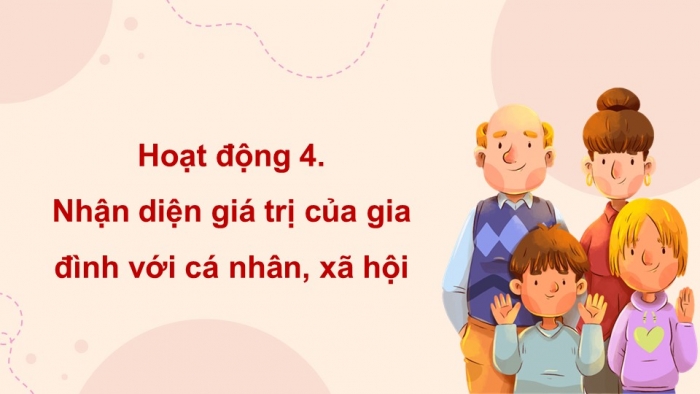 Giáo án điện tử Hoạt động trải nghiệm 12 cánh diều Chủ đề 4: Tổ chức cuộc sống gia đình (P2)