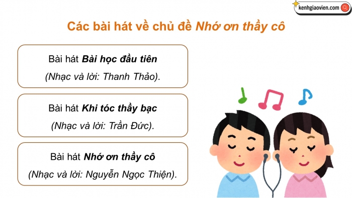 Giáo án điện tử Âm nhạc 5 chân trời Tiết 3: Ôn tập hát những bông hoa những bài ca. Lí thuyết âm nhạc trọng âm và phách