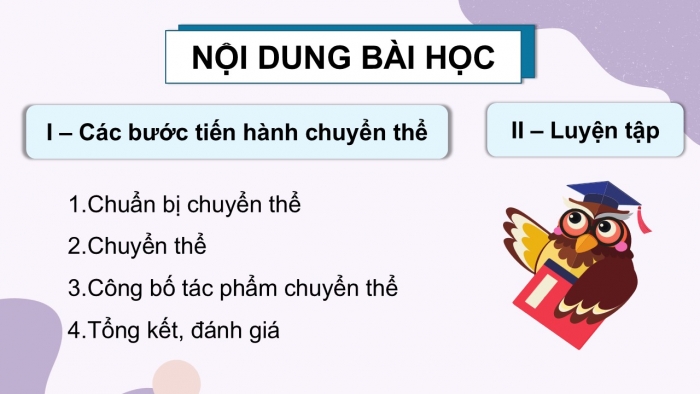 Giáo án điện tử chuyên đề Ngữ văn 12 kết nối CĐ 2 Phần 3: Thực hành chuyển thể tác phẩm văn học