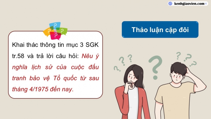 Giáo án điện tử Lịch sử 12 kết nối Bài 9: Cuộc đấu tranh bảo vệ Tổ quốc từ sau tháng 4 – 1975 đến nay. Một số bài học lịch sử của các cuộc kháng chiến bảo vệ Tổ quốc từ năm 1945 đến nay (P2)